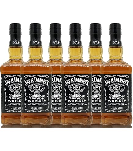 Amazon.co.jp: ジャックダニエル ブラック 正規 40度 1000ml×6本